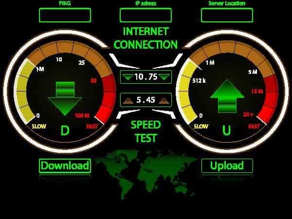 what is a standard internet connection speed