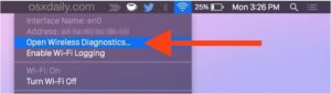 Wireless Diagnostics - Mac OS