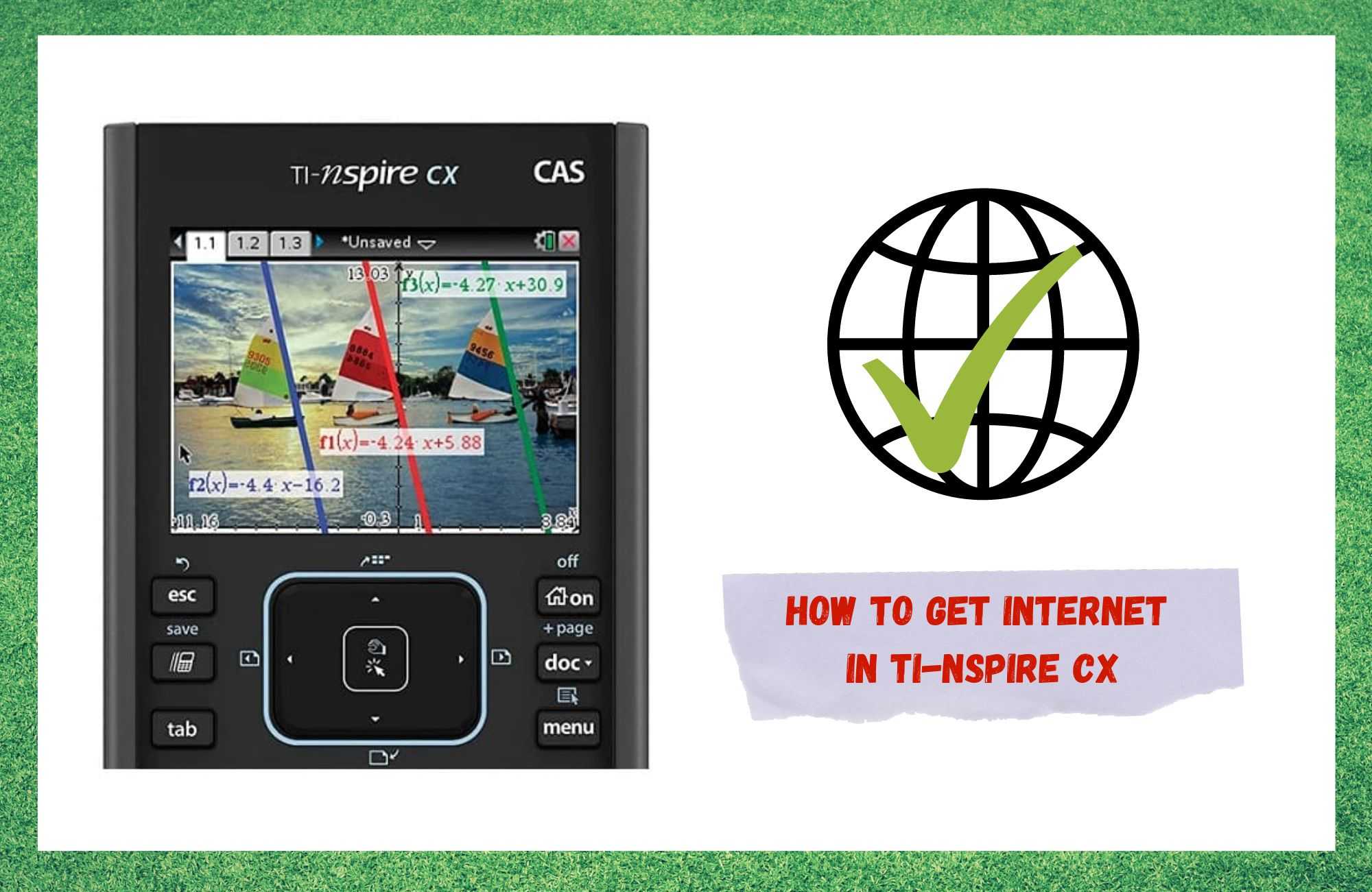 How To Get Internet In Ti-Nspire CX