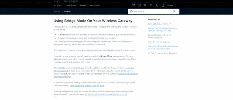 What Is Bridge Mode Xfinity And How To Enable It? - Internet Access Guide