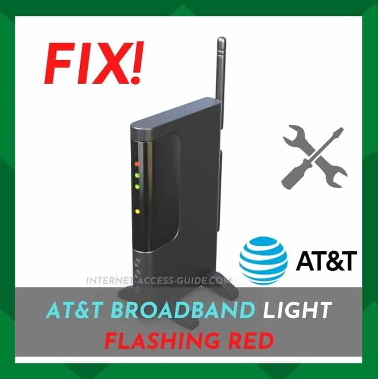 AT&T Broadband Light Flashing Red