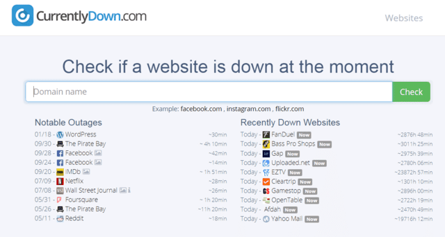 currentlydown frontier internet outage