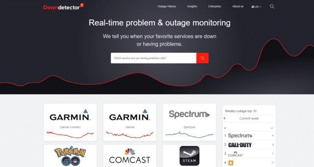 downdetector mediacom internet outage