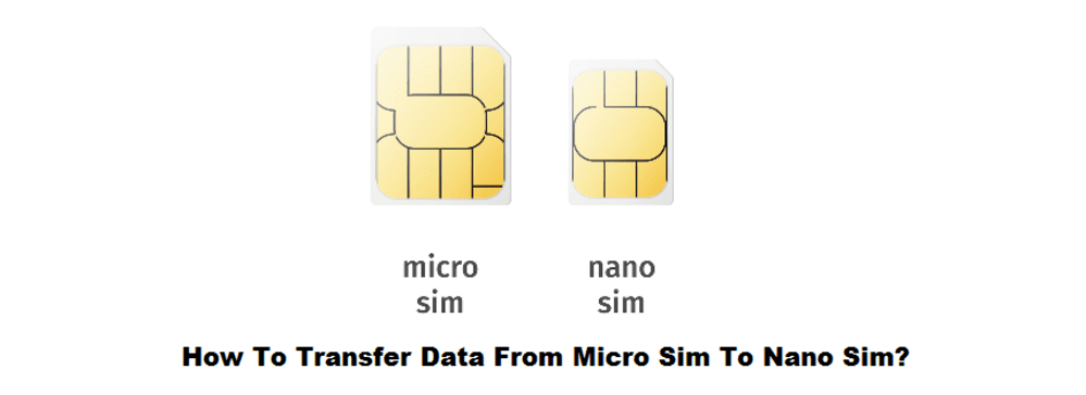 how to transfer data from micro sim to nano sim