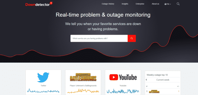 rcn internet outage downdetector