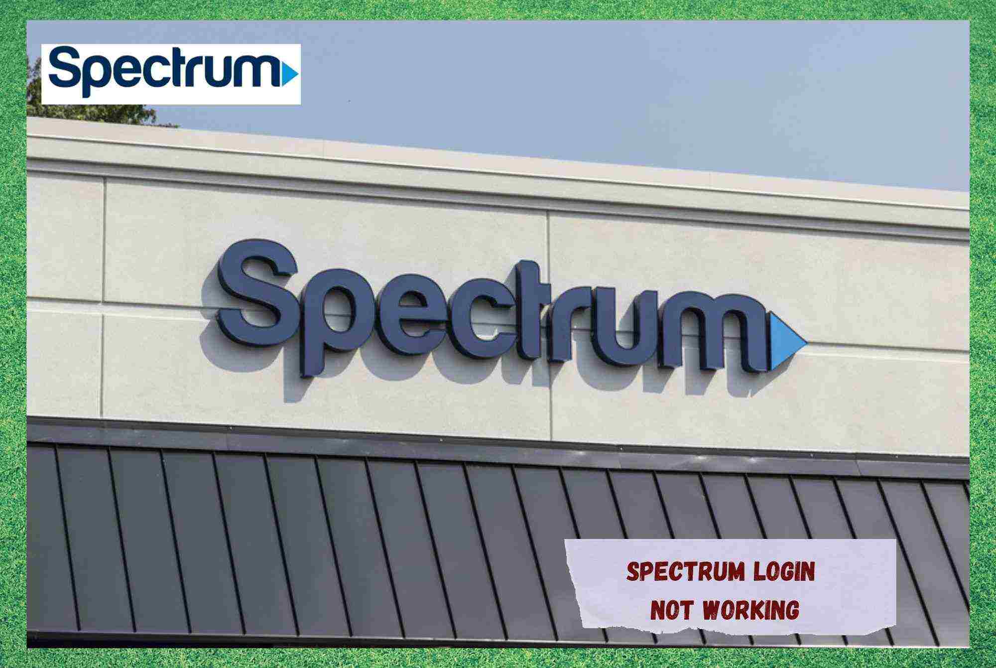 spectrum login not working