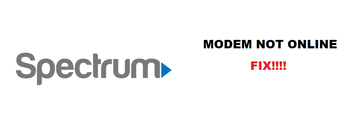 spectrum modem not online