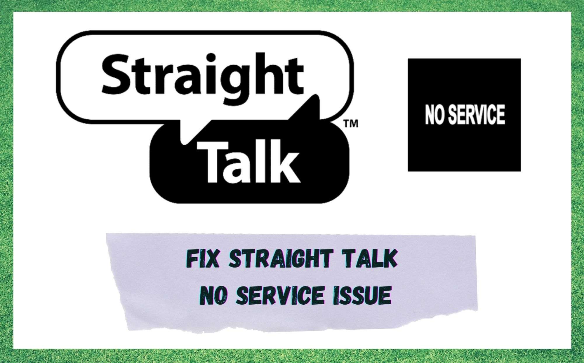 straight talk no service