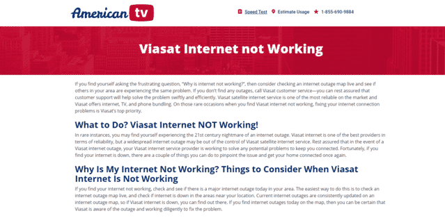 Viasat Internet Outage Map 5 Websites To Check For Viasat Internet Outage - Internet Access Guide