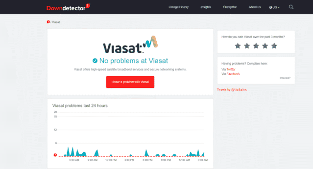 viasat internet outage downdetector