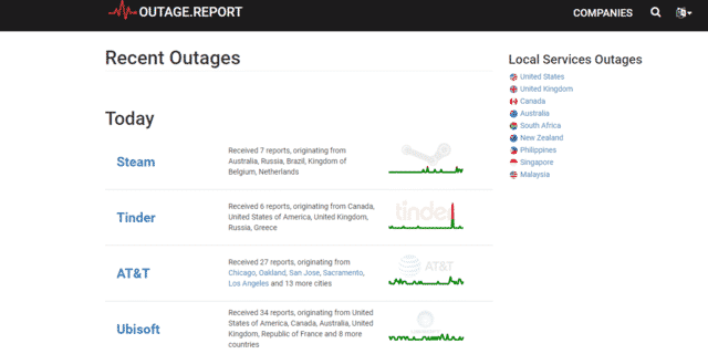 xfinity internet outage outage.report