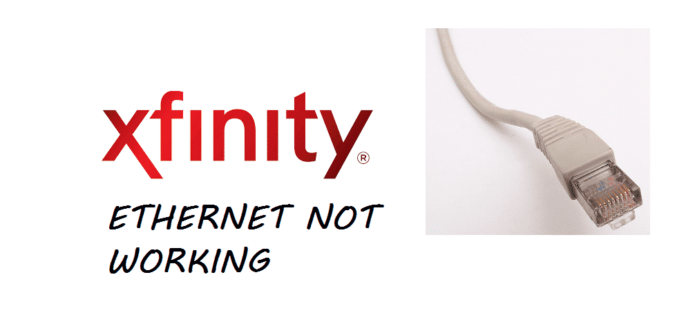 xfinity wifi works but not ethernet