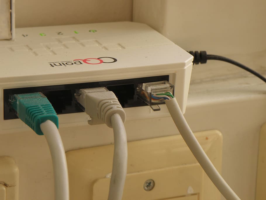 access cable modem through router