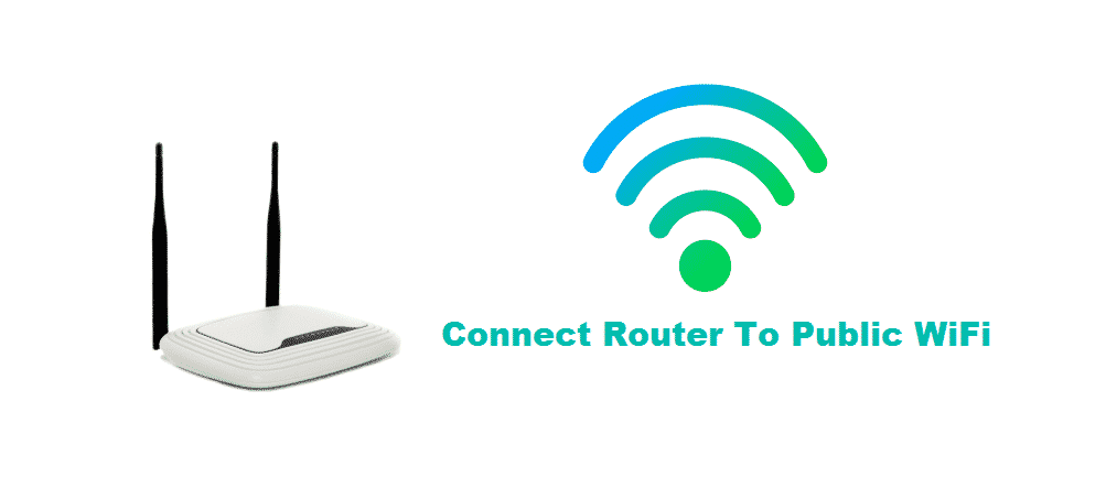 connect router to public wifi