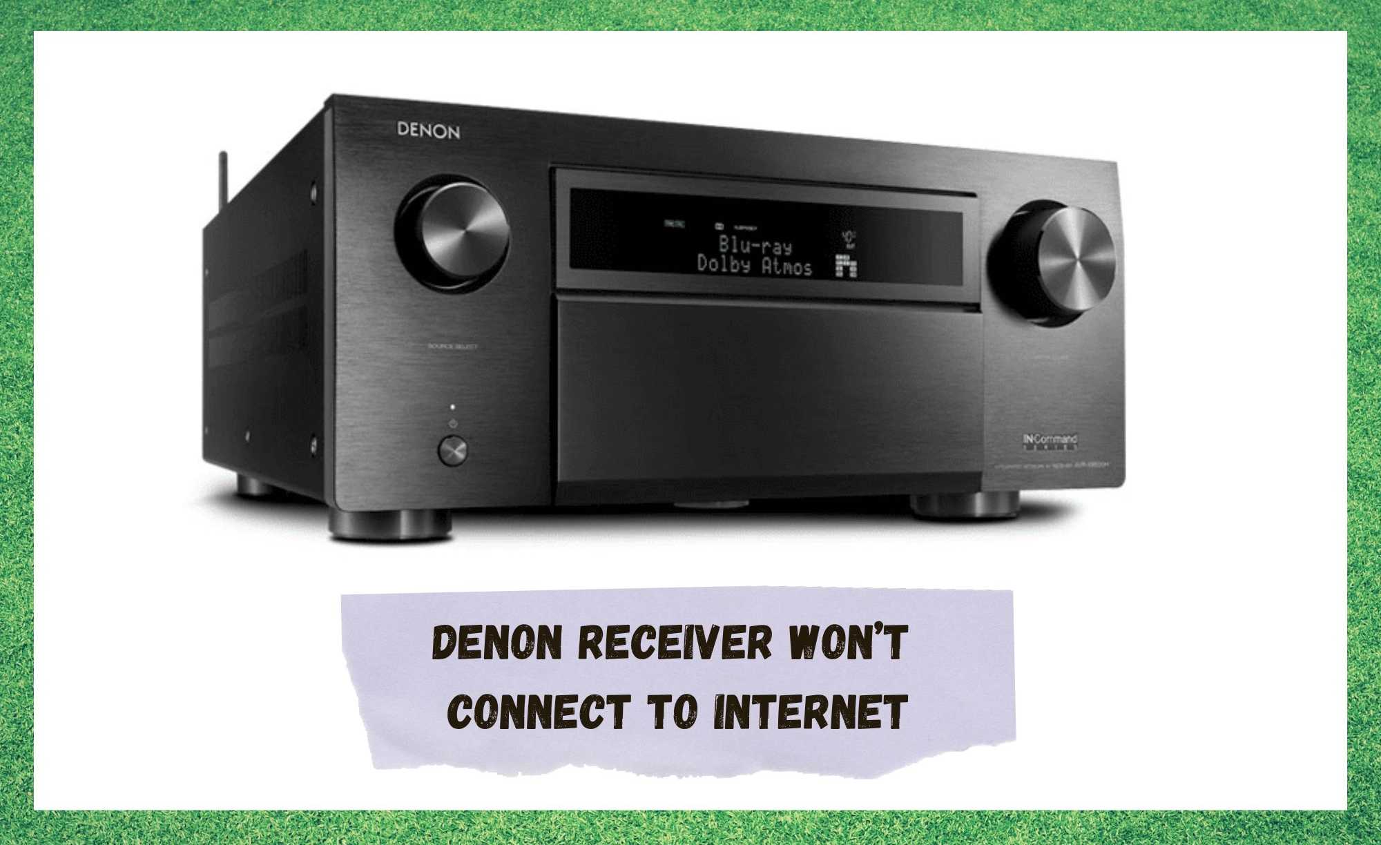 denon receiver won't connect to internet