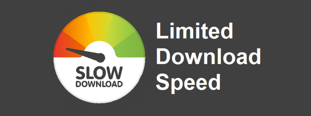 something is limiting my download speed