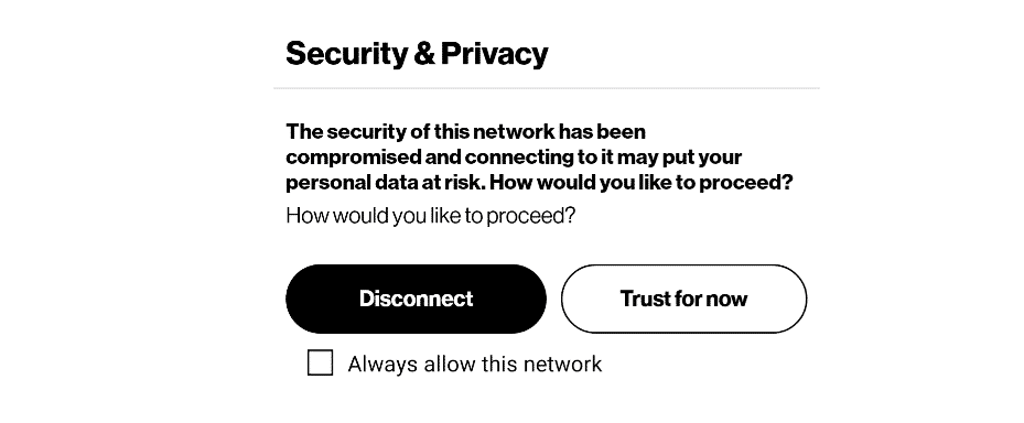 the security of this network has been compromised