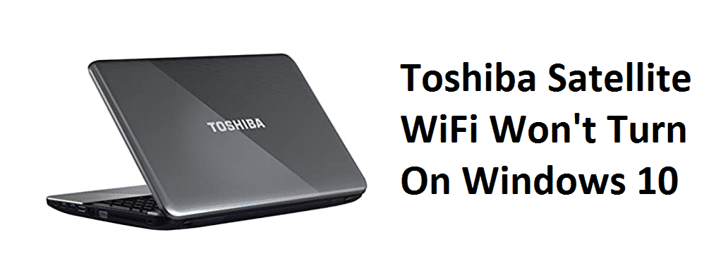 can t turn on wifi windows 10