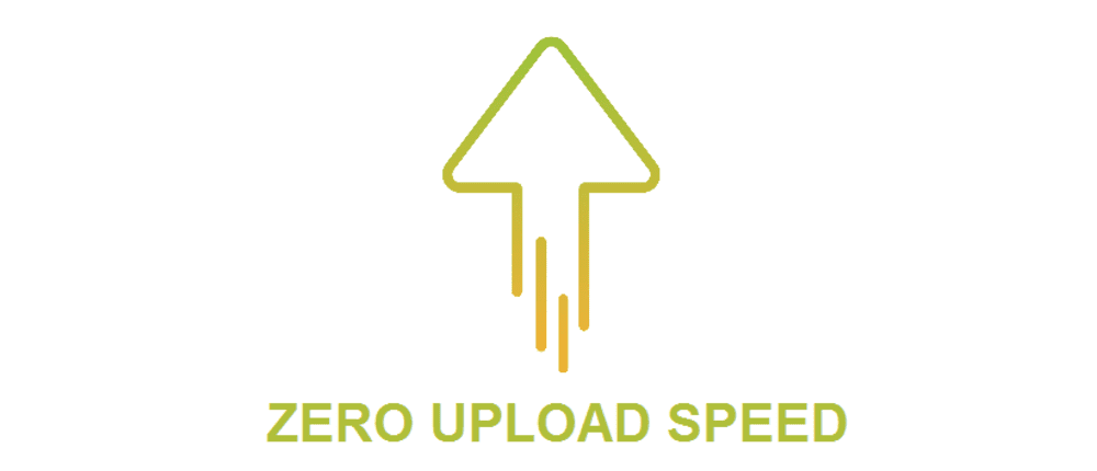 zero upload speed