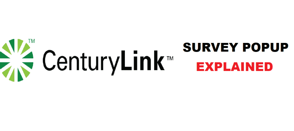 centurylink survey popup
