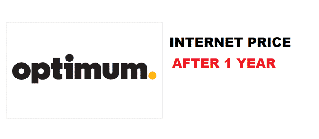 optimum internet price after 1 year