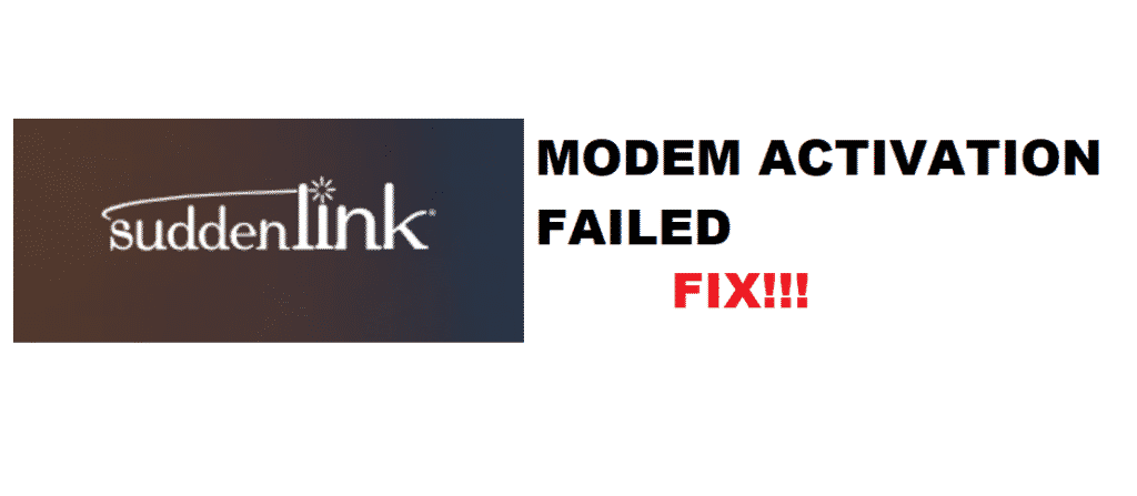 suddenlink modem activation failed