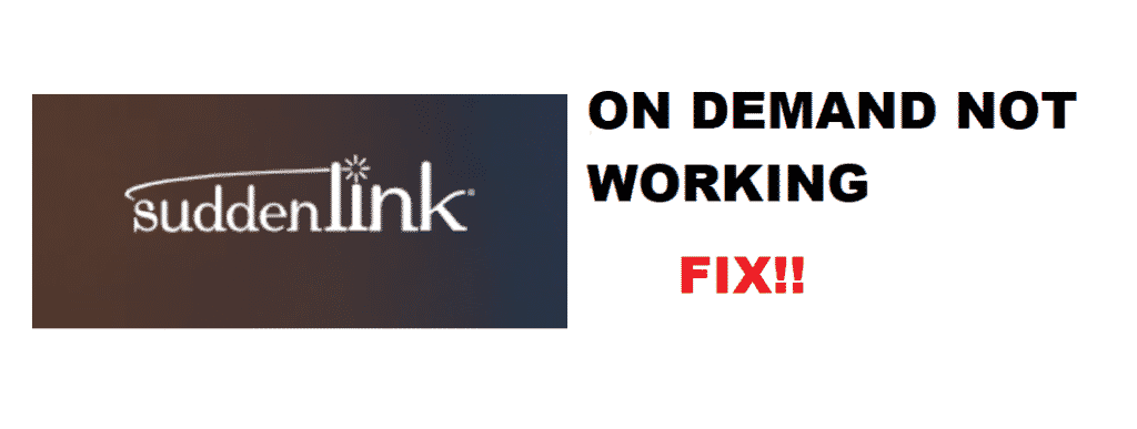 suddenlink on demand not working