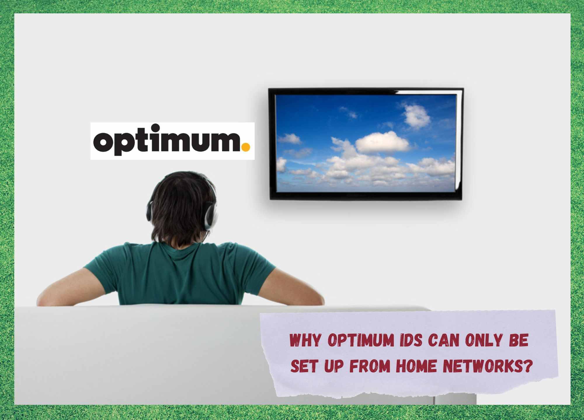you can only create an optimum id from your home network