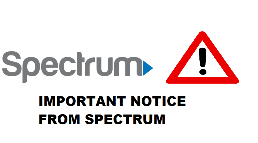 important notice from spectrum