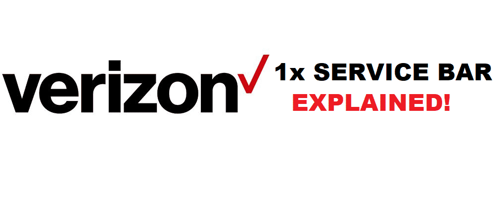 verizon hva er 1x service bar