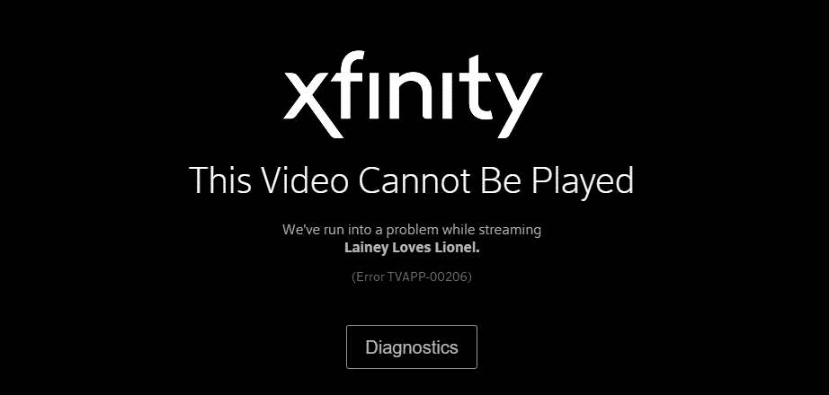 xfinity tvapp-00206