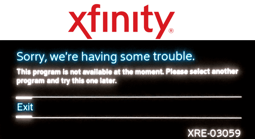 comcast error exchange 4