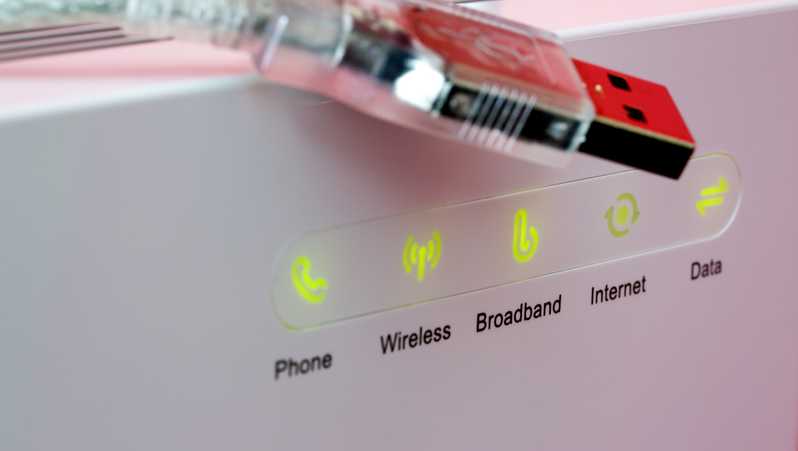 Wireless LED indicates wi-fi network active
