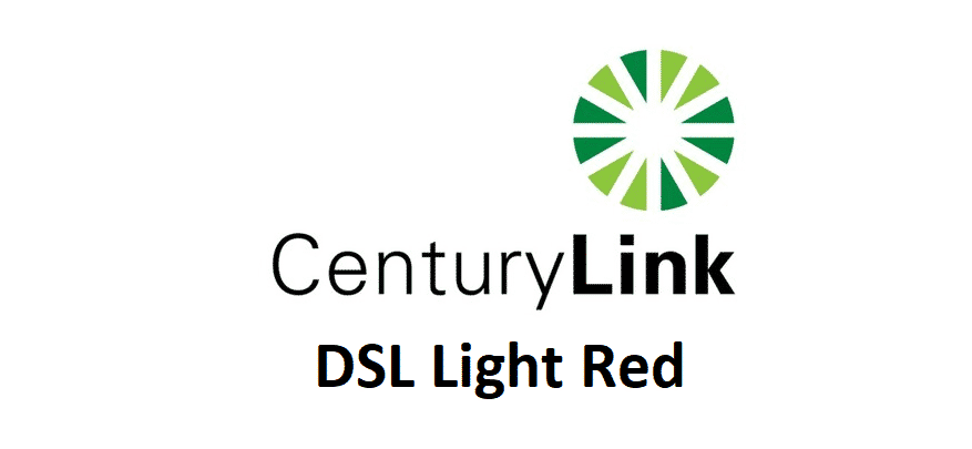 centurylink dsl light red