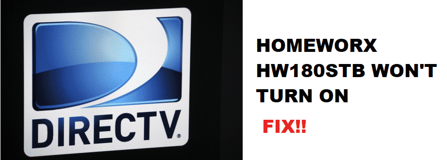 homeworx hw180stb won't turn on