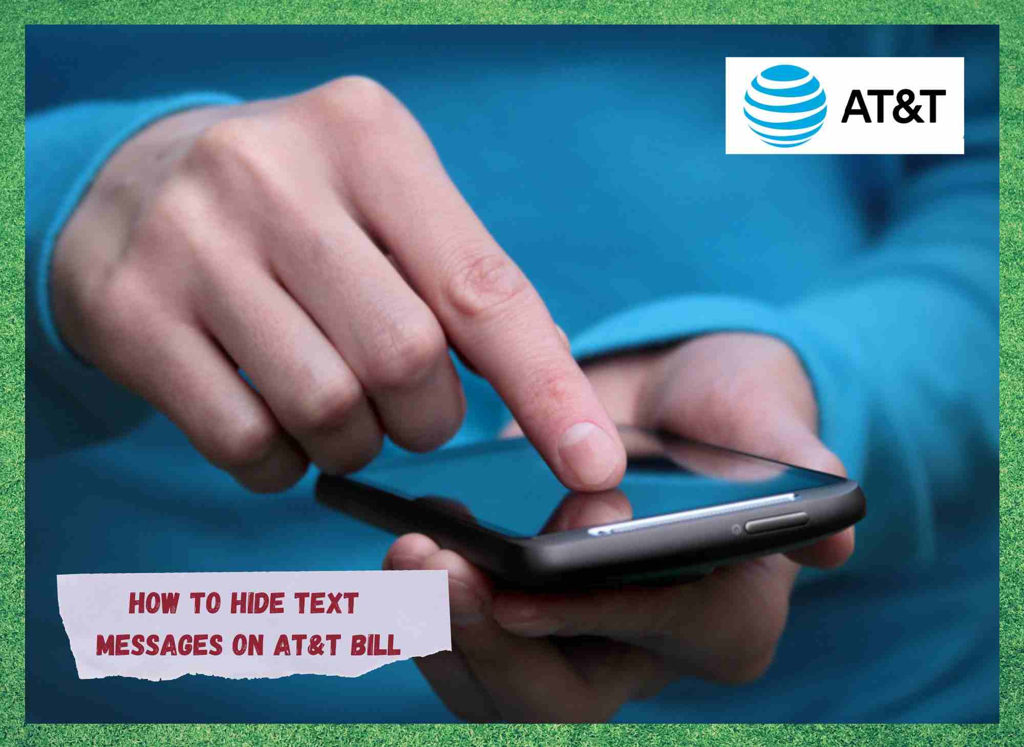 how to hide text messages on at&t bill