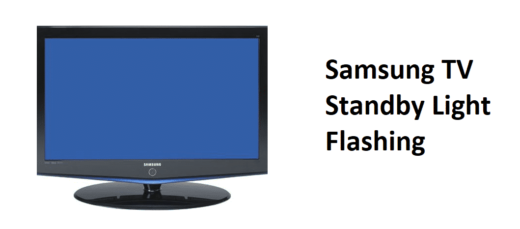 samsung tv standby light flashing