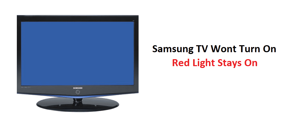 Samsung TV Turn On, Red Light 3 To Fix - Internet Access Guide