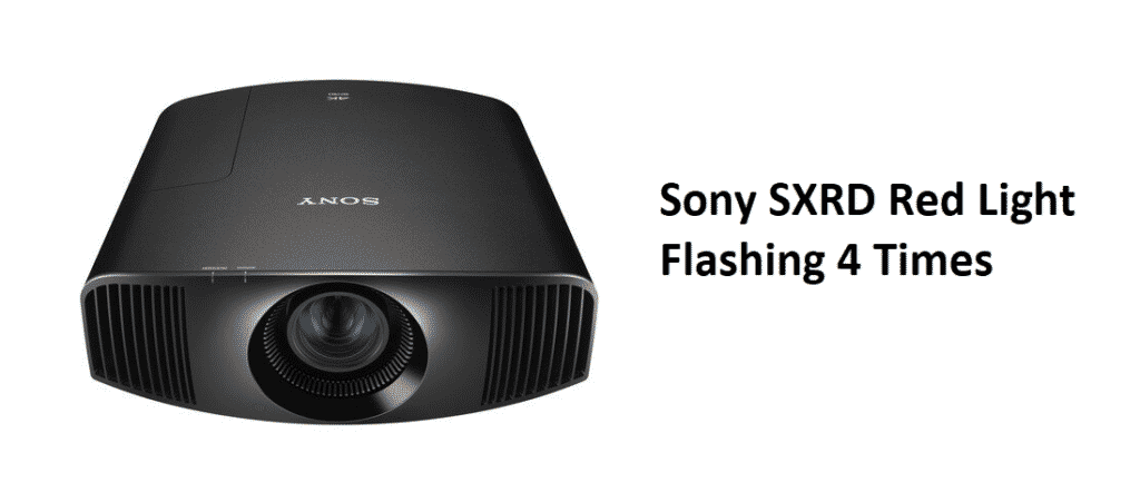 sony sxrd red light flashing 4 times