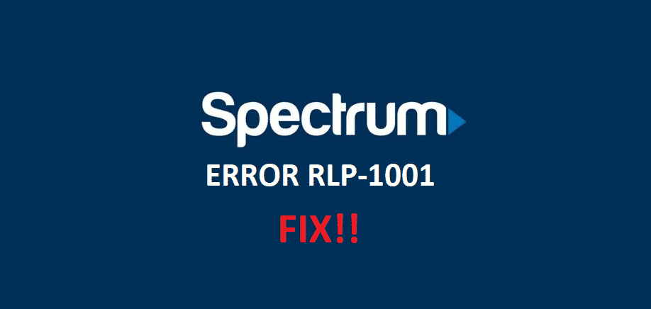 spectrum rlp-1001 error