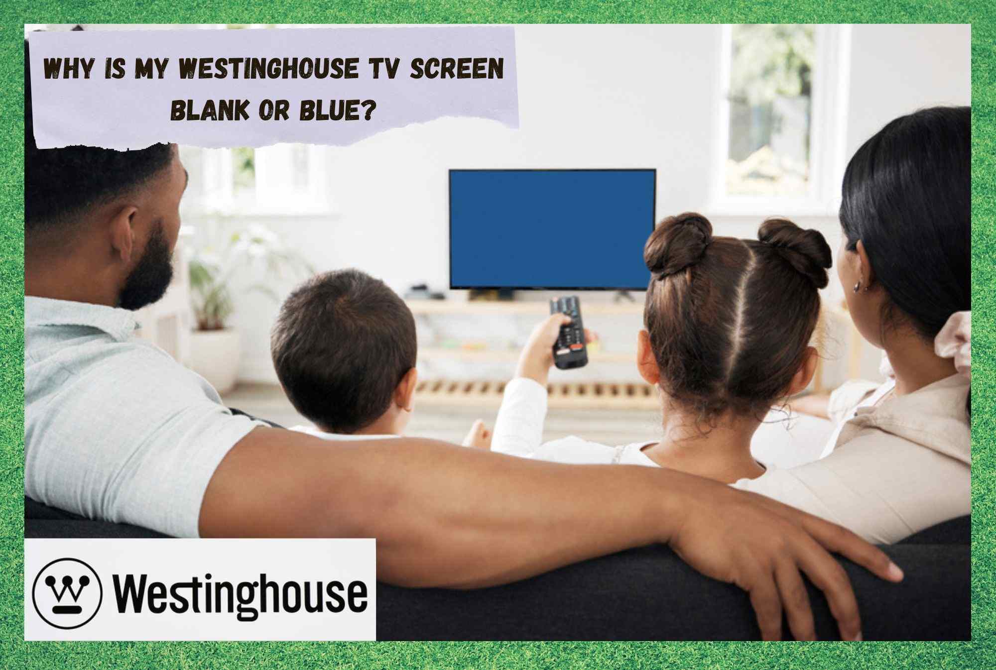 westinghouse tv blue light no picture