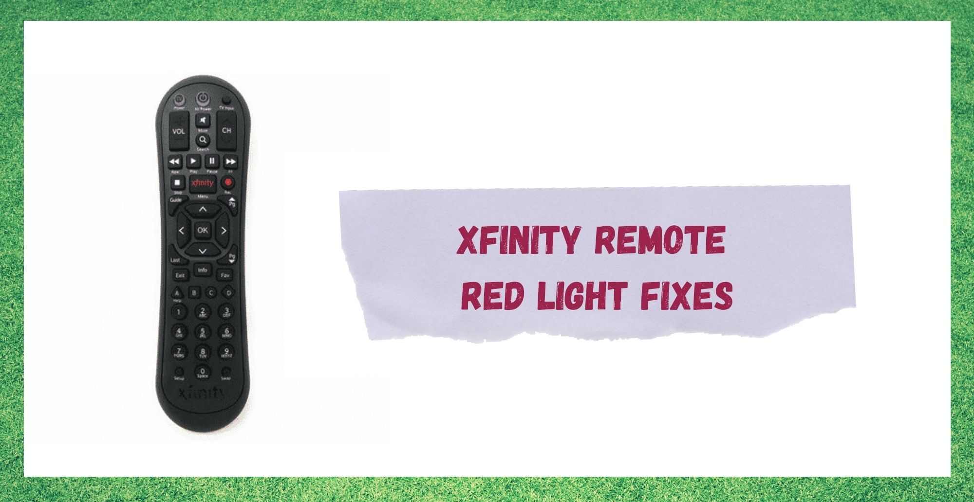 xfinity remote red light