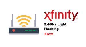 xfinity router flashing green