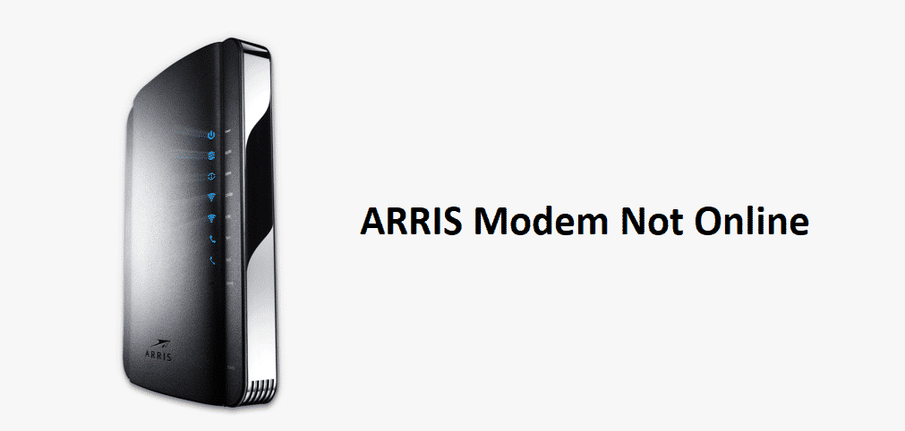 arris modem not online