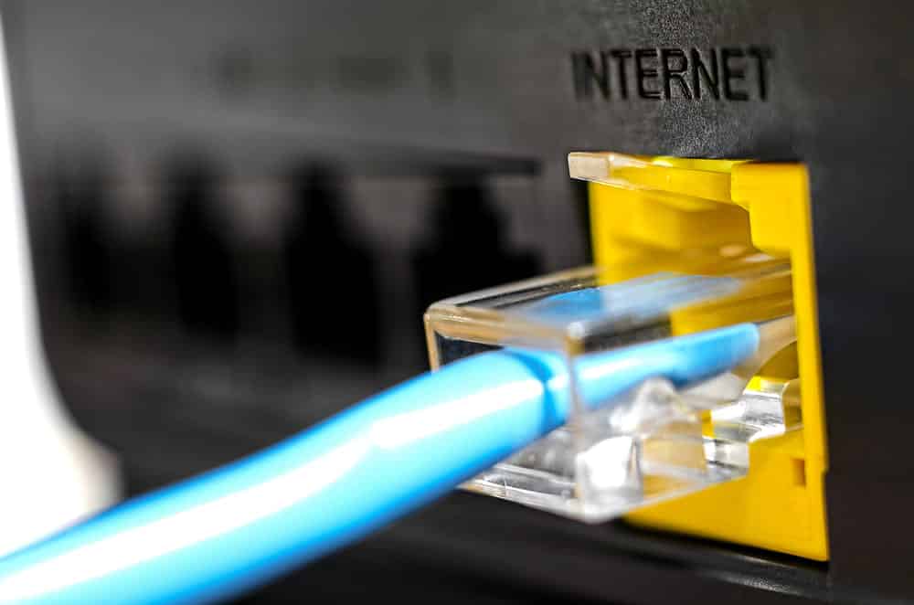 ethernet connected but no internet