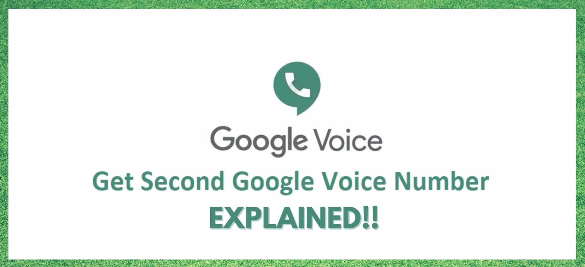get second google voice number