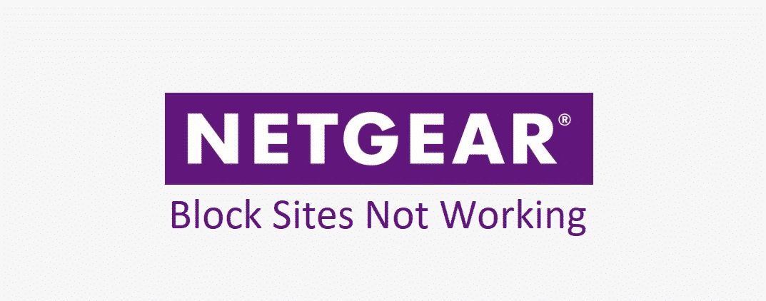 netgear block sites not working
