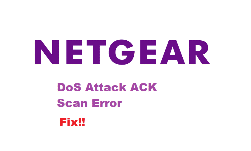 netgear dos attack ack scan