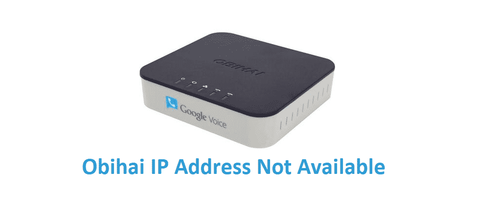 obihai ip address not available