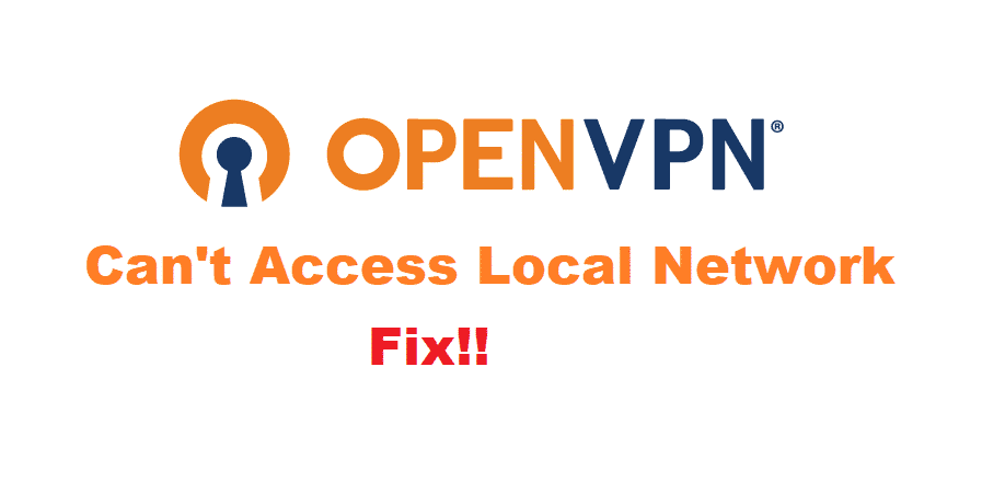 openvpn can't access local network